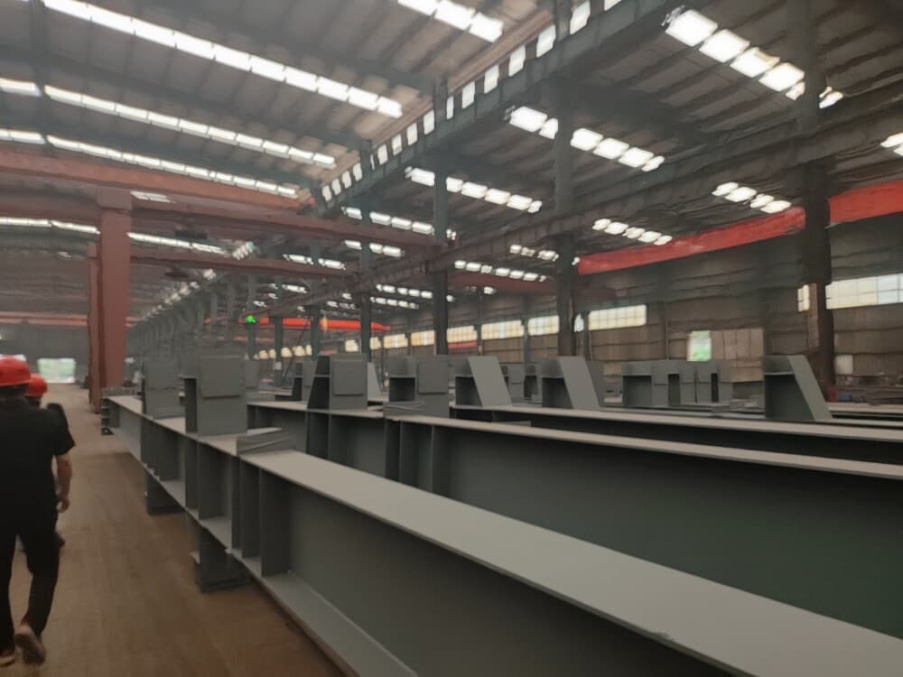 Large Span Heavy Steel Structure Warehouse with windows and Doors and Wall Panels Installed - 8