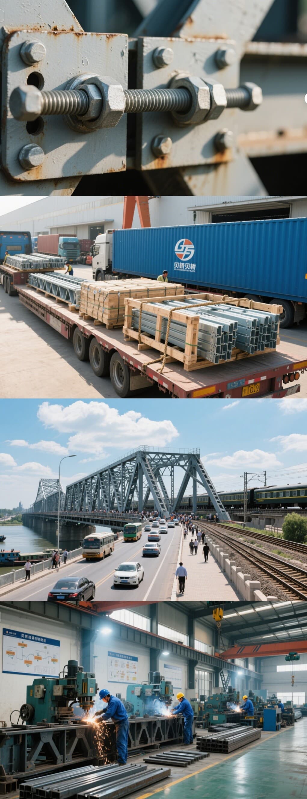 Steel Bridge Prefab Steel Truss Structure Bridge Design for Sale - 10