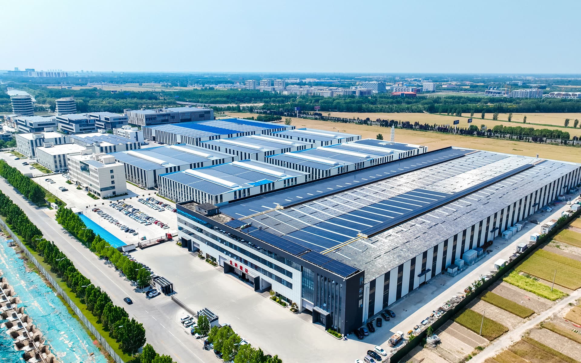 Beike production base aerial view